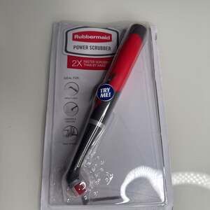 Rubbermaid Reveal Cordless Battery Power Scrubber Gray/Red Multi-Purpose Scru...